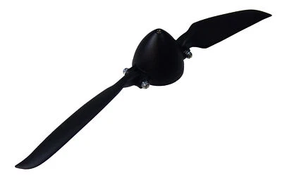 Schwarzer Spinner 32 mm MIT Klappluftschraube 7x3" - Bild 1 von 3