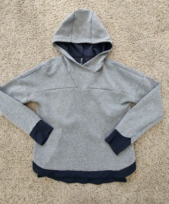 Camisa con capucha REI para mujer gris medio manga larga ropa deportiva sudadera con capucha pulóver Foto 1 de 4