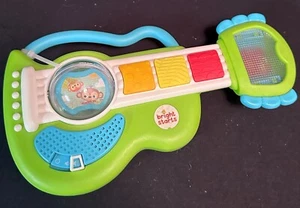 Guitarra Bright Starts Verde Traqueteo Rockstar Sonidos Animales Música Habla Luces - Imagen 1 de 5