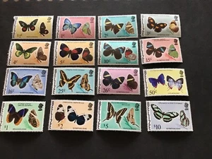 FRANCOBOLLI - FARFALLE BELIZE MNH - 1974-76 - COME DA FOTO - Foto 1 di 2