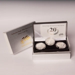 2006 Silver American Eagles 20th Anniversary 3-Coin Set - Picture 1 of 3