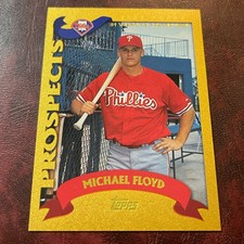 2002 Topps Traded Set MICHAEL FLOYD ROOKIE GOLD PARALLEL Serial #1421/2002