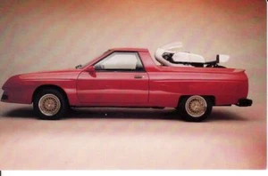 VINTAGE 1983 Dodge Rampage 2.2 Firestone S-660 Pace Car postcard Yamaha Mopar - Picture 1 of 2