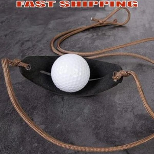 Handmade Leather Shepherd Sling Leather Throwing Sling Old-Fashioned Slingshot - Picture 1 of 12