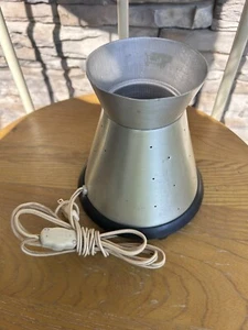 Genuine Vintage Lava Lamp SILVER BASE REPLACEMENT Pinholes WORKS - Picture 1 of 5
