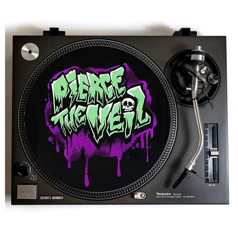 PIERCE THE VEIL Turntable Slipmat for Vinyl Records 12" DJ Slip Mat punk metal