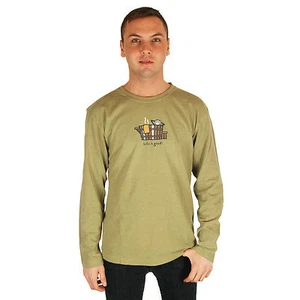 Life is Good Green Hot Tub Jake Long Sleeve Tee Mens Crusher T-Shirt Top NWT  - Bild 1 von 1