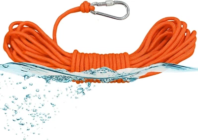 BeGrit Floating Rope 1/4" X 32.8' Polypropylene Rope Anchor Rope Mooring Rope Ka