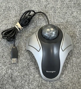 Kensington Orbit Optical Trackball Mouse K64327 USB 2.0 Black Silver - Picture 1 of 8