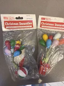 Sears Vintage wood Christmas Ornament Decoration Balloons - Picture 1 of 11