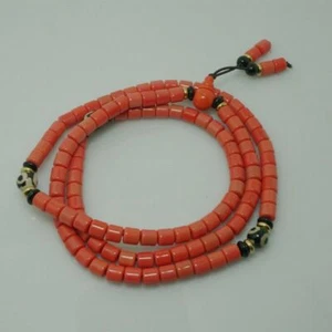 Perline Buddha smaltate stile tibetano 108 perline rosario perline multicerchio - Foto 1 di 4