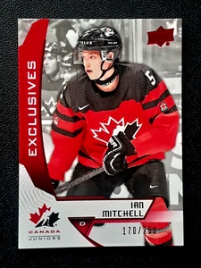 IAN MITCHELL 2019-20 UD TEAM CANADA JUNIORS EXCLUSIVES NO 34 #170/250 47237 - Picture 1 of 2