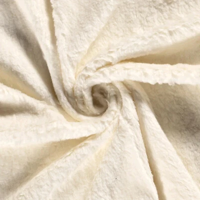 Lammfell Baumwolle Meterware - Teddystoff creme - Plüschstoff Baumwoll *Ab 25cm - Bild 1 von 4