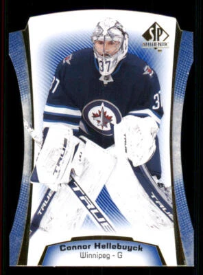 2021-22 SP Authentic Die Cuts Blue #DC13 Connor Hellebuyck - Image 1 of 2