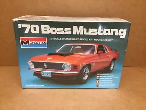 VINTAGE 1981 MONOGRAM 1970 FORD '70 BOSS MUSTANG 1/24 MODEL KIT 2282 SEALED BOX - Picture 1 of 4