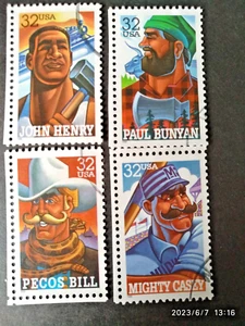 USA, SERIE DE 4 SELLOS DEL AÑO 1996 - Imagen 1 de 1