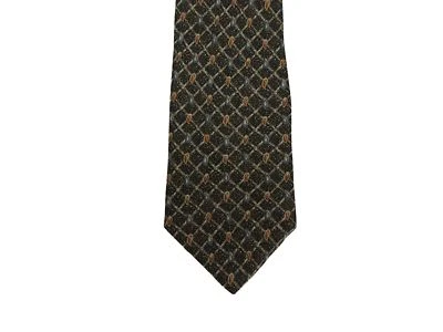 Corbata para hombre Bugatti 100 % seda cachemira marrón multi 3 7/8" x 58" Foto 1 de 2