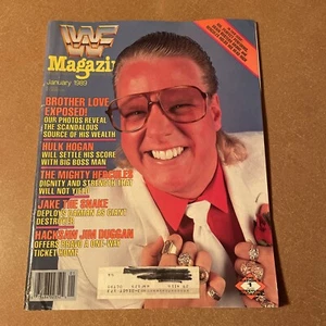 WWF MAGAZINE JANUARY 1989 BROTHER LOVE - Picture 1 of 8