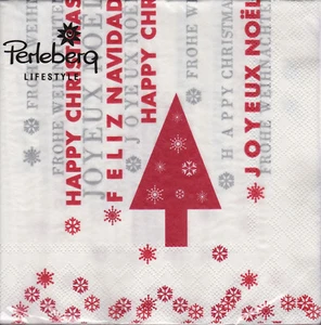 1 Pack. Perleberg Servietten 20 Stück Sprüche Motivservietten Weihnachten Party - Bild 1 von 8