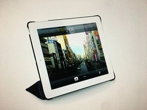 MACALLY BLACK BOOKSTAND CASE COVER STAND FOR APPLE iPAD 2nd 3rd 4th GEN - Picture 1 of 6