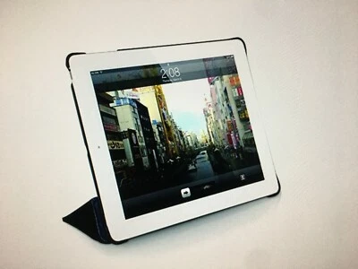 MACALLY BLACK BOOKSTAND CASE COVER STAND FOR APPLE iPAD 2nd 3rd 4th GEN - Image 1 of 4