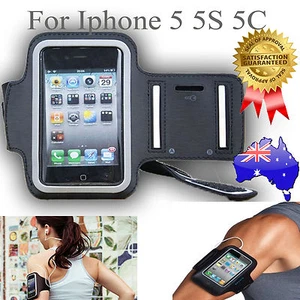 BLACK Gym Running Jogging Sports Armband Exercise Case Cover Sport Arm Band Pouc - Picture 1 of 4