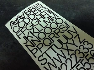 2 Zoll (50 mm) Buchstaben und Zahlen selbstklebend Vinyl Schriftzug Aufkleber Aufkleber - Bild 1 von 12