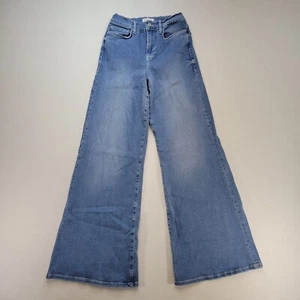 Frame Jeans Womens 28 Le Palazzo Wide Leg Flare High Rise Danbury Stretch Denim - Picture 1 of 12