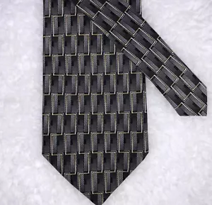 Clericci Men's Neck Tie Multi Color Polyester Geometric Pattern Career - Picture 1 of 4