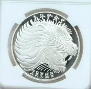 1982 ETHIOPIA SILVER 20 BIRR FIFA WORLD CUP NGC PF 68 ULTRA CAMEO BEAUTIFUL COIN - Picture 1 of 4
