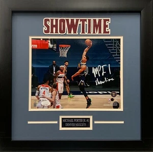Michael Porter Jr autographed inscribed framed 8x10 photo NBA Denver Nuggets JSA - Picture 1 of 2