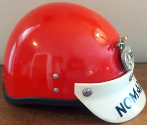 Vintage Buco Motorcycle Helmet Red Parade Shriners Masons Nomads - Bild 1 von 18