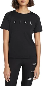 Nike Miler Run Division T Shirt Womens XL Black Dri-Fit Breathable Training Run - Picture 1 of 18