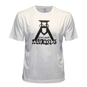 Camiseta funcional On Koks blanca para hombre (hombre) con estampado Ruhr-Pott - Imagen 1 de 3