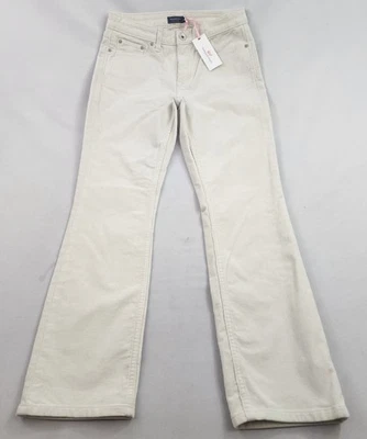 Pantalones de pana Vineyard Vines para mujer W 26 tostado pana bolsillos con cremallera $148 Foto 1 de 4