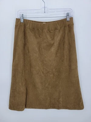 Falda para mujer Jill pequeña pequeña marrón imitación gamuza línea A Southwestern Festival Foto 1 de 4