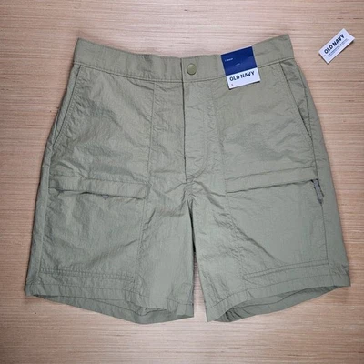 Old Navy Mens Khaki Cargo Shorts Size S 7 Inch Inseam Outdoor Casual NEW - Image 1 of 4