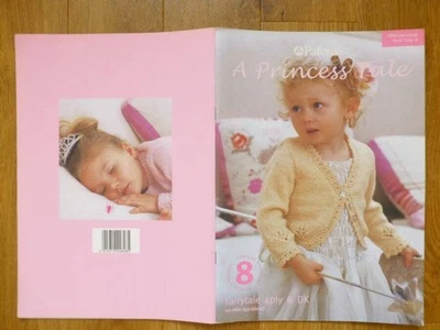 PATONS 3198 BABY+GIRL 0-6YRS A RINCESS TALE JUMPERS+CARDIGANS KNITTING PATTERN - Image 1 of 2