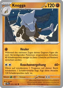 Pokemon Paradoxrift TCG Karte Knogga 073/142 - Stellarkrone - Picture 1 of 1