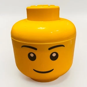 Contenedor de almacenamiento clasificador de ladrillos de plástico amarillo LEGO Head Sort & Store - Imagen 1 de 7