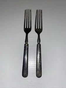 Two 1847 Roger Bros Silverplated Forks - Picture 1 of 4