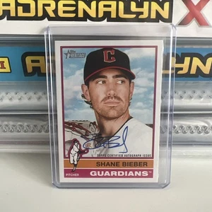 Topps Heritage 2025 Shane Bieber Real One Autograph - Picture 1 of 2