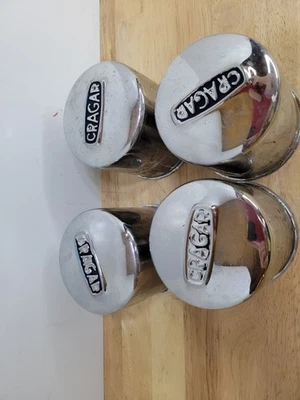 4 tapas de tapa de llanta antipolvo para centro de rueda de empuje originales CRAGAR A-29270-1 Foto 1 de 4