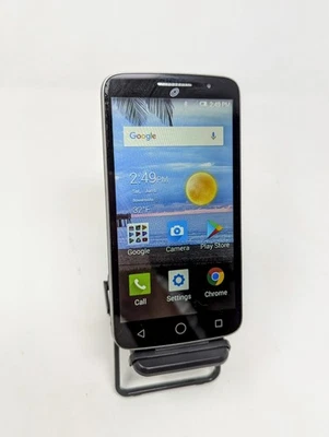 Alcatel Pop Icon 2 A846L 8GB Black TracFone straighttalk pageplus Smartphone 5" - Image 1 of 3