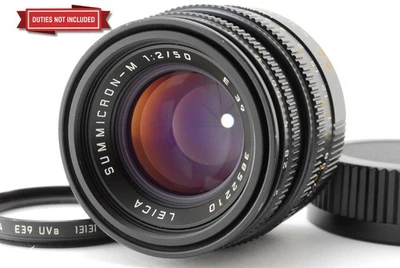 [MINT]  Leica Summicron M 50mm f/2 3rd Ver.3 V3 III Black Lens E39 From JAPAN - Image 1 of 4