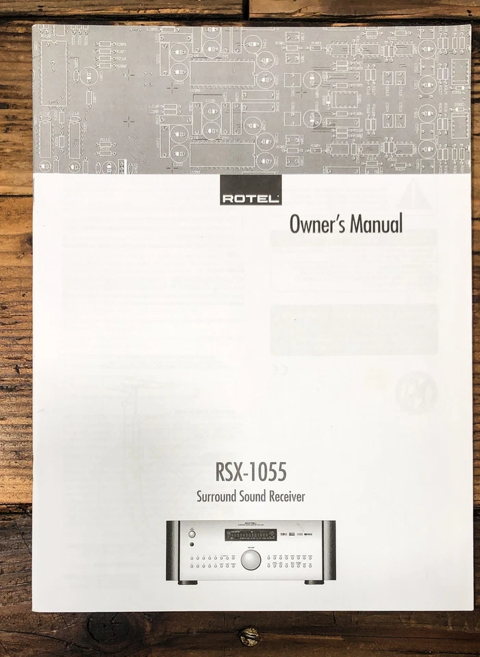 Rotel RSX-1055 Receiver Owners / User Manual *Original* - Image 1 of 1