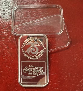 Coca Cola 1975 * 1 oz Silberbarren * Atlanta Bottling Company * 75th Anniversary - Bild 1 von 6