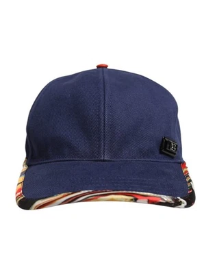 Auténtica gorra de béisbol Dolce & Gabbana azul algodón 6 paneles para hombre Foto 1 de 4