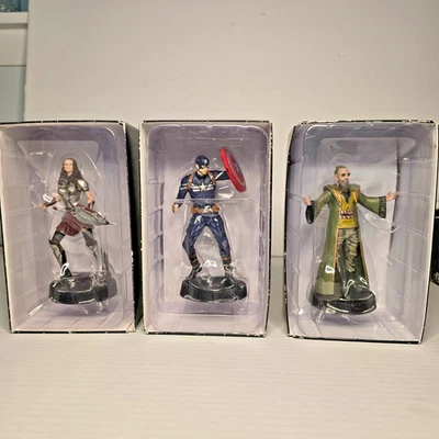 Lote de estatuillas Marvel - Capitán América, Lady Sif, El Mandarín - En caja (2016 y 17) Foto 1 de 4