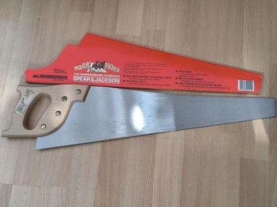 Vintage Spear & Jackson 10 pt 22" Precision Carpenters Hand Saw- Made in England - Image 1 of 4